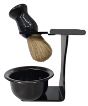 Shaving Brush Stand & Bowl Set Shaving Brush Holder Soap Bowl Mug Plastic for Men Beard Removal Tools