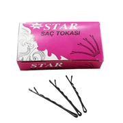 Star Bun Hairpin Black No:7 4 pack